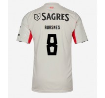 Benfica Fredrik Aursnes #8 Koszulka Wyjazdowa 2025-26 Krótki Rękaw